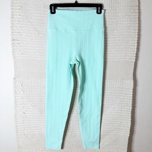 BEACH RIOT mint green Crème de Knit high waisted Piper leggings M NEW